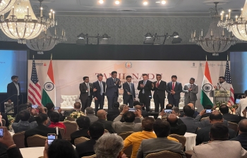 Consulate General of India - San Francisco jointly with US_India Strategic Partnership Forum, IndiasporaForum, Guidance Tamil Nadu, and ATEA organized the 'Investors' Conclave' graced by Hon’ble CM of Tamil Nadu M.K. Stalin on August 29, 2024 in San Francisco. Over 250 persons representing various companies in the Bay Area participated in the event. @mkstalin set an ambitious target to make the state a $1 trillion economy by 2030. He informed about various business friendly initiatives of his government and called upon investors to explore opportunities in Tamil Nadu. Tamil Nadu is the second largest state in terms of GDP estimated over US$ 340 billion. It ranks first among Indian states in manufacturing of Textiles, leather, heavy engineering, and automobiles. It contributes 20% of India's electronic manufacturing. Ranks 2nd software exports. Minister for Industries @TRBRajaa, CG Dr.K.Srikar Reddy, Secretary Industries, Arun Roy also spoke at the event.